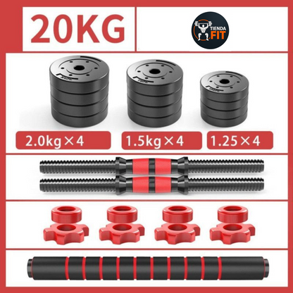 SET DE PESAS 20 KILOS